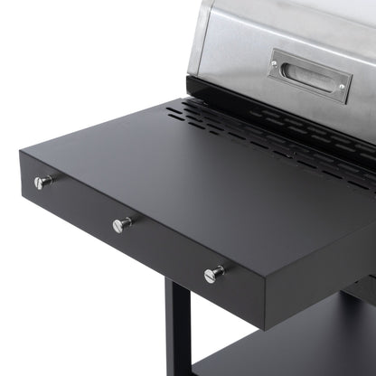 4-Burner Gas Grill and Griddle Combo with Pizza Pan – 2-in-1 Outdoor BBQ Cooking Station